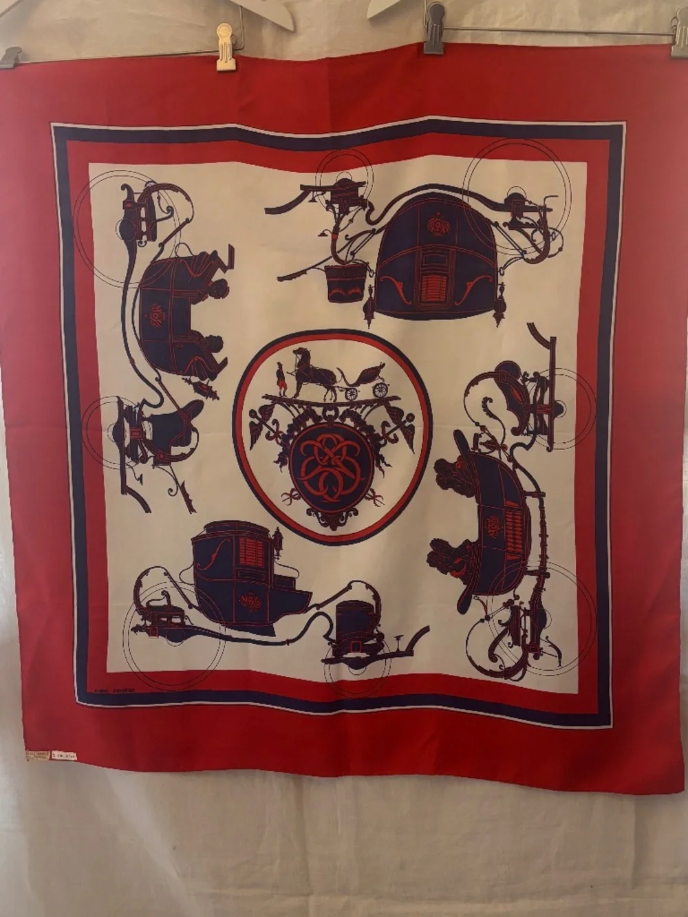 HERMES EX LIBRIS SILK SCARF